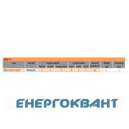 Будівельний щит харчування ETI 004483302 з роз'ємами EDS11 4-2 / 2-5 16/32 (Роз'єм 16A / 5P-1 32A / 5P-1 Schuko-4 АВ: C16 / 1-4 C16 / 3-1 C32 / 3-1 )