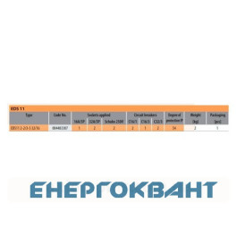 Будівельний щиток харчування ETI 004483307 з роз'ємами EDS11 2-2 / 3-5 32/16 (Роз'єм 16A / 5P-1 32A / 5P-2 Schuko-2 АВ: C16 / 1-2 C16 / 3-1 C32 / 3-2 )