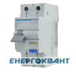 Діфф.автомат Hager AD920J 20A 1 + N,