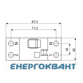 УЗО ETI 002062121 EFI-2 16 / 0.03 тип AC (10kA)