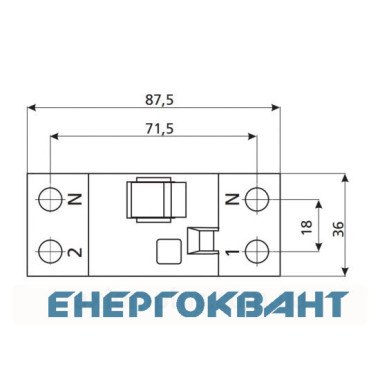 УЗО ETI 002062123 EFI-2 40 / 0.03 тип AC (10kA)