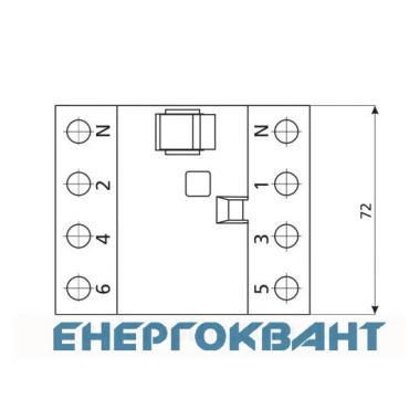 УЗО ETI 002062143 EFI-4 40 / 0.03 тип AC (10kA)