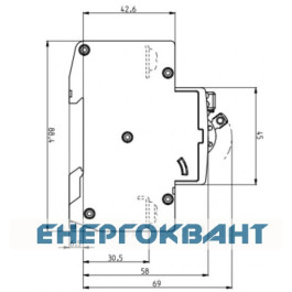 Диференціальний автомат ETI 002172406 KZS-2M2p EDI B 16 / 0.03 тип A (10kA) з нижнім підключенням