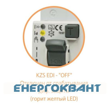 Диференціальний автомат ETI 002172401 KZS-2M2p EDI B 6 / 0.03 тип A (10kA) з нижнім підключенням Диференціальний автомат ETI 002172401 KZS-2M2p EDI B 6 / 0.03 тип A (10kA) з нижнім підключенням