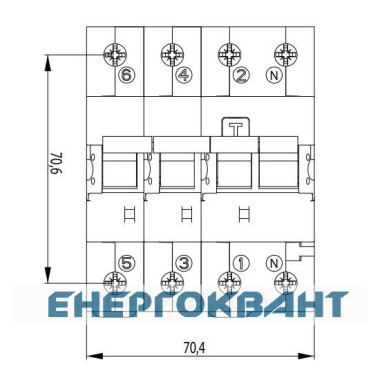Диференціальний автомат ETI 002174007 KZS-4M 3p + N B 32 / 0.03 тип AC (6kA) Диференціальний автомат ETI 002174007 KZS-4M 3p + N B 32 / 0.03 тип AC (6kA)