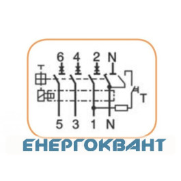 Диференціальний автомат ETI 002174007 KZS-4M 3p + N B 32 / 0.03 тип AC (6kA)