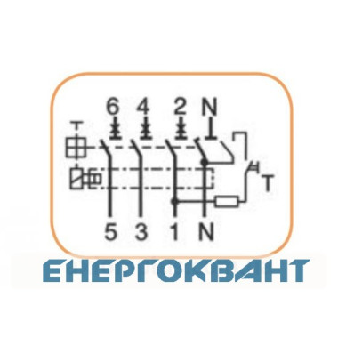 Диференціальний автомат ETI 002174007 KZS-4M 3p + N B 32 / 0.03 тип AC (6kA) Диференціальний автомат ETI 002174007 KZS-4M 3p + N B 32 / 0.03 тип AC (6kA)