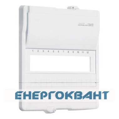 Лицьова панель Hager VZ221H Volta Hybrid на 12М