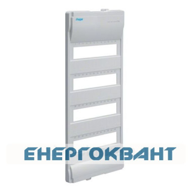 Пластикова лицьова панель Hager VZ224N для 4-рядного щита Volta
