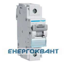 Модульний автоматичний вимикач Hager HMD180 1P 15кА D-80A 1,5M