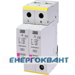 Обмежувач перенапруги ETI 002440397 ETITEC C T2 275/20 (2 + 0) 2p
