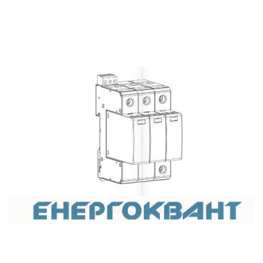 Обмежувач перенапруги ETI 002440412 ETITEC C T2 440/20 (3 + 0) 3p RC Обмежувач перенапруги ETI 002440412 ETITEC C T2 440/20 (3 + 0) 3p RC