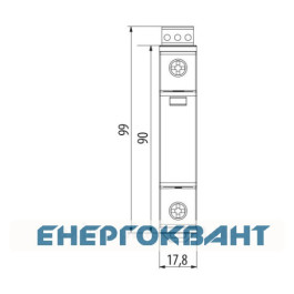 Обмежувач перенапруги ETI 002440418 ETITEC D T3 275/3 (1 + 0) 1p RC