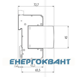 Обмежувач перенапруги ETI 002440420 ETITEC D T3 440/3 (1 + 0) 1p RC