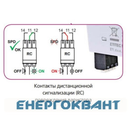 Обмежувач перенапруги ETI 002440500 ETITEC M T12 300/7 (1 + 0 2p TNC)