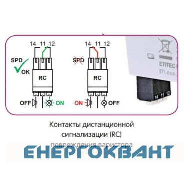Обмежувач перенапруги ETI 002440500 ETITEC M T12 300/7 (1 + 0 2p TNC) Обмежувач перенапруги ETI 002440500 ETITEC M T12 300/7 (1 + 0 2p TNC)
