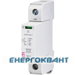 Обмежувач перенапруги ETI 002440500 ETITEC M T12 300/7 (1 + 0 2p TNC)