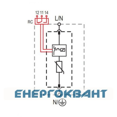 Обмежувач перенапруги ETI 002440500 ETITEC M T12 300/7 (1 + 0 2p TNC) Обмежувач перенапруги ETI 002440500 ETITEC M T12 300/7 (1 + 0 2p TNC)