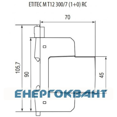 Обмежувач перенапруги ETI 002440500 ETITEC M T12 300/7 (1 + 0 2p TNC) Обмежувач перенапруги ETI 002440500 ETITEC M T12 300/7 (1 + 0 2p TNC)