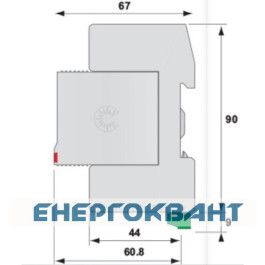Обмежувач перенапруги ETI 002442953 ETITEC V T2 255/20 (2 + 0)