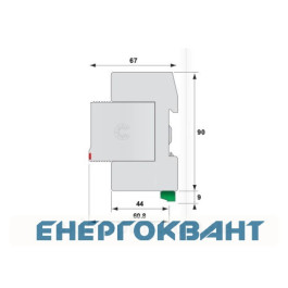 Обмежувач перенапруги ETI 002442961 ETITEC V T2 255/20 (3 + 0) RC