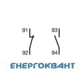 Додатковий сигнальний контакт Hager MZ202 для автоматичних вимикачів 230В / 6А 1НЗ + 1 але 0,5М