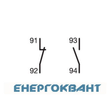 Додатковий сигнальний контакт Hager MZ202 для автоматичних вимикачів 230В / 6А 1НЗ + 1 але 0,5М