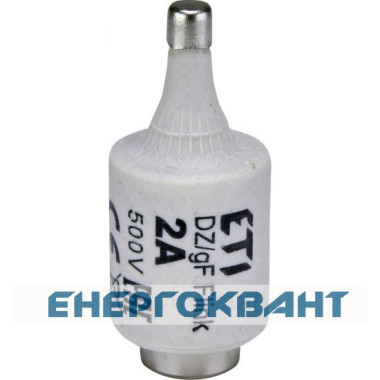 Запобіжник ETI 002312101 D II DZ 2A / 500V (E27)
