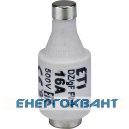 Запобіжник ETI 002312105 D II DZ 16A / 500V (E27)
