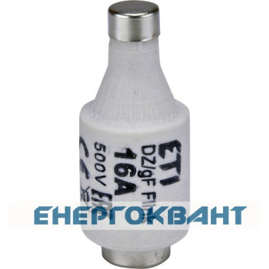 Запобіжник ETI 002312105 D II DZ 16A / 500V (E27)