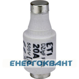 Запобіжник ETI 002312106 D II DZ 20A / 500V (E27)