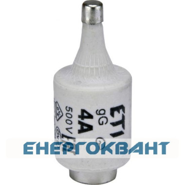 Запобіжник ETI 002312402 D II gG 4A / 500V (E27)
