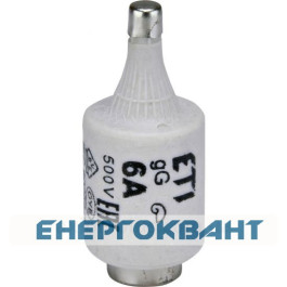 Запобіжник ETI 002312403 D II gG 6A / 500V (E27)