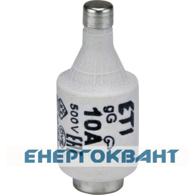 Запобіжник ETI 002312404 D II gG 10A / 500V (E27)