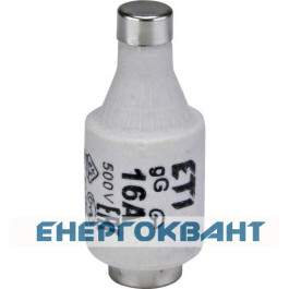 Запобіжник ETI 002312405 D II gG 16A / 500V (E27)