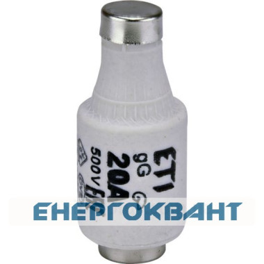 Запобіжник ETI 002312406 D II gG 20A / 500V (E27)