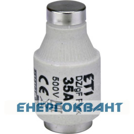 Запобіжник ETI 002313101 D III DZ 35A / 500V (E33)