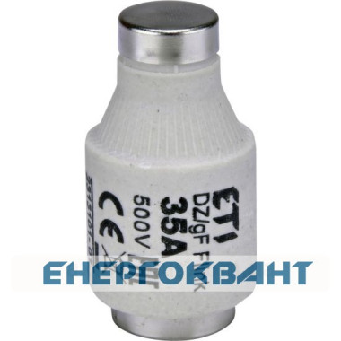 Запобіжник ETI 002313101 D III DZ 35A / 500V (E33) Запобіжник ETI 002313101 D III DZ 35A / 500V (E33)