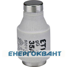 Запобіжник ETI 002313401 D III gG 35A / 500V (E33)