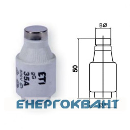 Запобіжник ETI 002313402 D III gG 50A / 500V (E33)