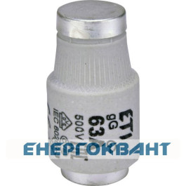 Запобіжник ETI 002313403 D III gG 63A / 500V (E33)