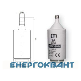 Запобіжник ETI 002313507 D III gG 25A / 690V (E33)