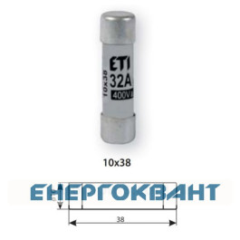 Запобіжник ETI 002621000 CH 10X38 aM 1A 500V
