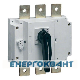Корпусний вимикач навантаження Hager HA364 до 6х185мм² 3P 1600А