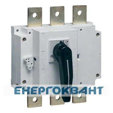 Корпусний вимикач навантаження Hager HA364 до 6х185мм² 3P 1600А