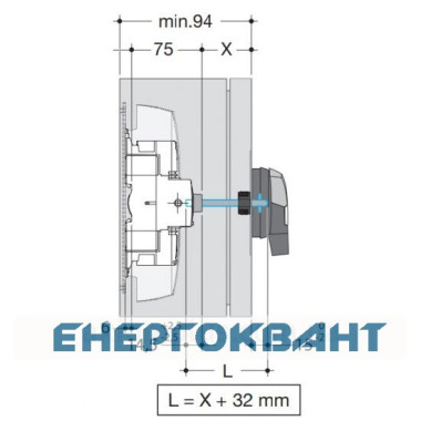 Модульний вимикач навантаження Hager HAD310 до 70мм² 3P 100А Модульний вимикач навантаження Hager HAD310 до 70мм² 3P 100А