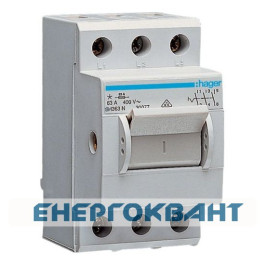 Компактний вимикач навантаження Hager SH363N 3Р 63А / 400В