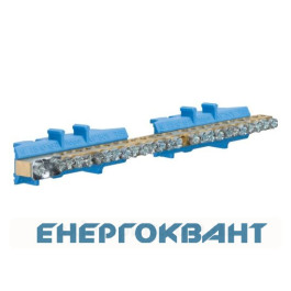 Нейтральна шина з власником Hager KM25N 1х25 + 11x16 + 13x10мм²