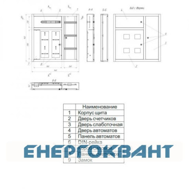 Навісний поверховий щит Білмакс Б00013677 ЩЕ-3ст 01 УН