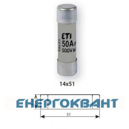 Запобіжник ETI 002631001 CH 14X51 aM 2A 690V